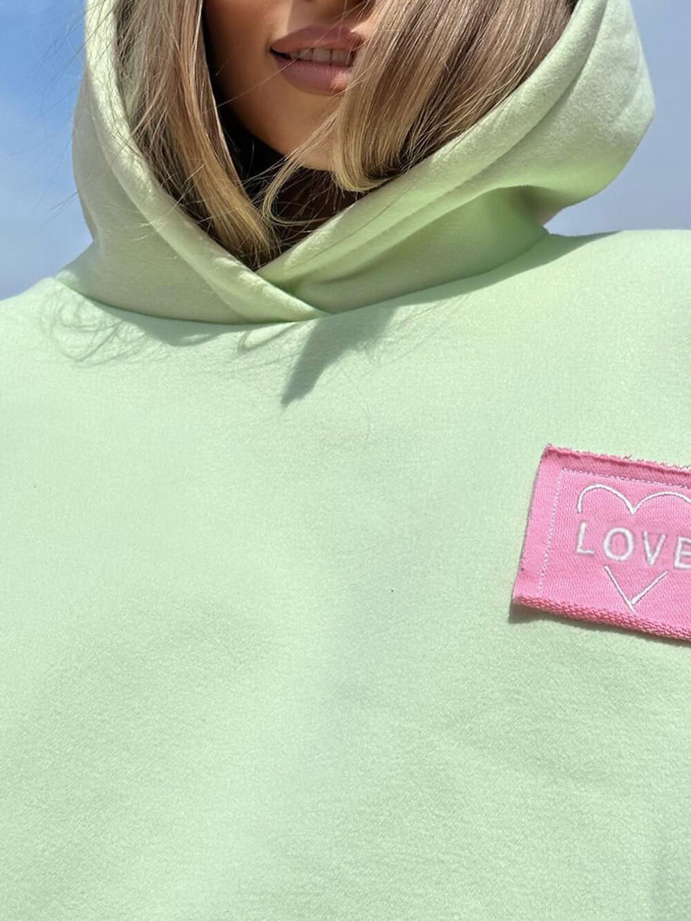 Lockeres, einfarbiges Sweatshirt