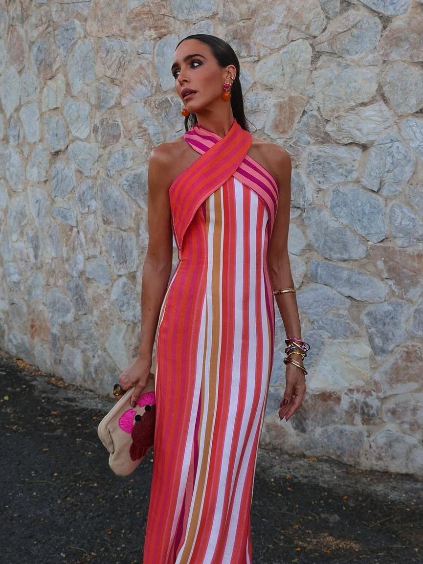 samba silk dress NEW Amanda Uprichard X REVOLVE Samba Gown Flamingo DRESS SILK SIZE L LARGE *A4