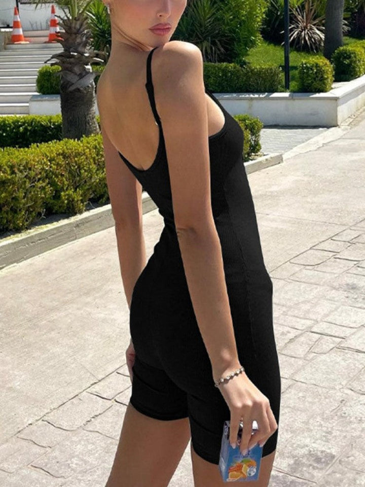 Sexy Straps-Playsuit Schwarz