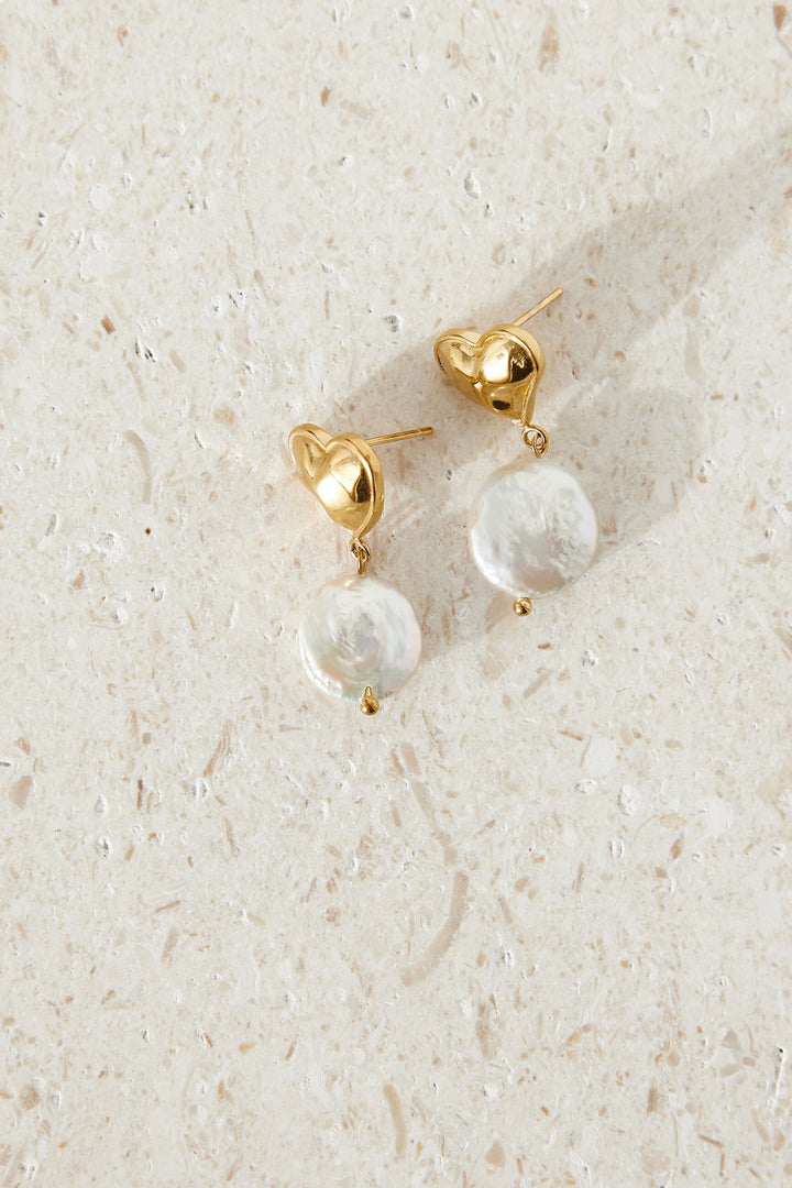 Boucles D'oreilles Love Me More Plaquées Or 18 Carats Or