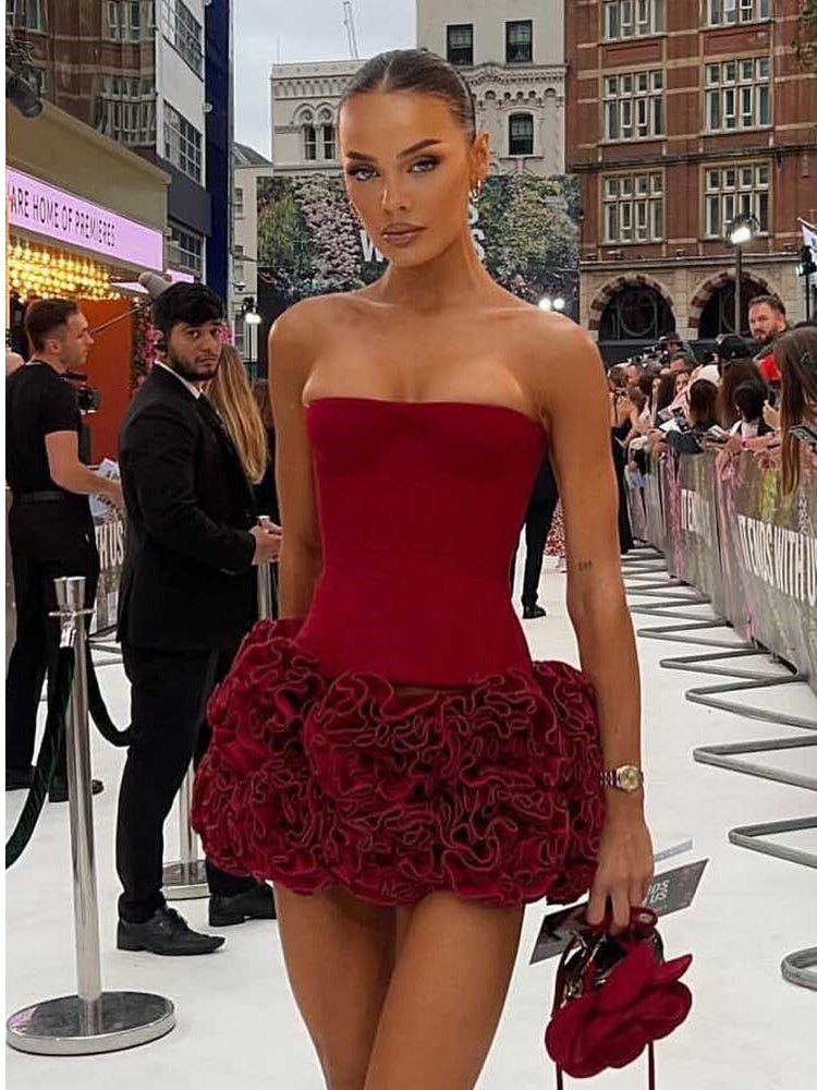 red lace off the shoulder mini dress Off the Shoulder Short Pink/Red Lace Prom Dresses, Short Off Shoulder jbydress