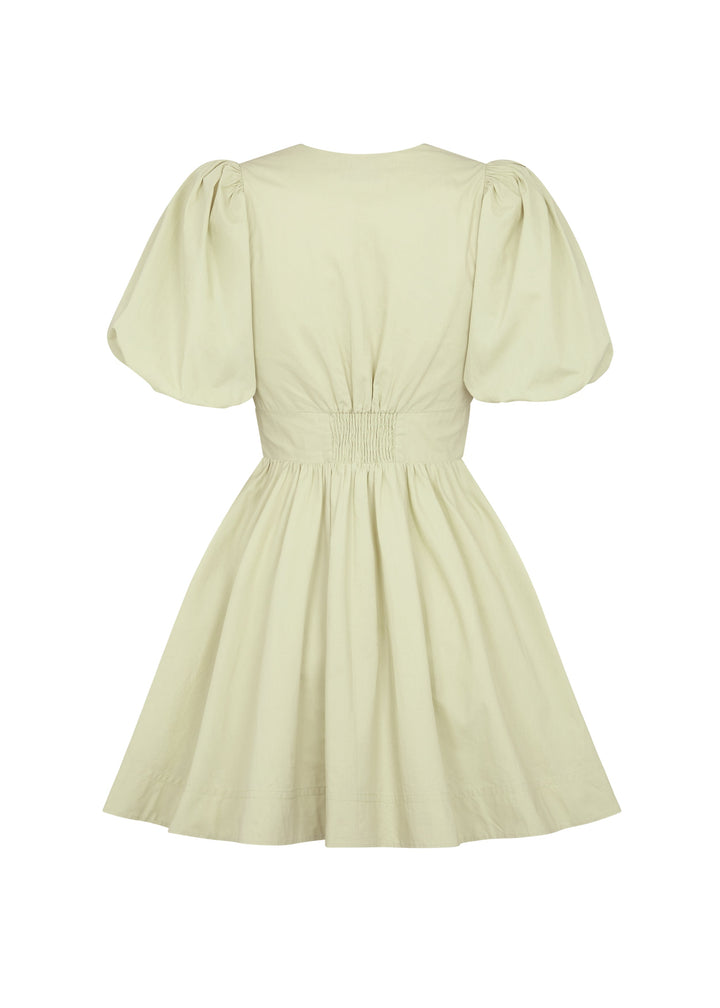 Mini-robe à lacets et découpes avec nœud