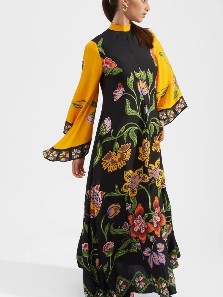 Lös och bekväm oversized maxiklänning