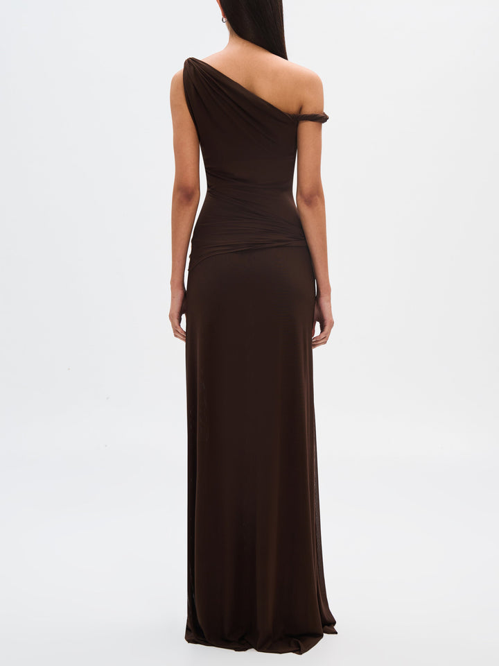 Abito Maxi in Rete di Sisal Espresso