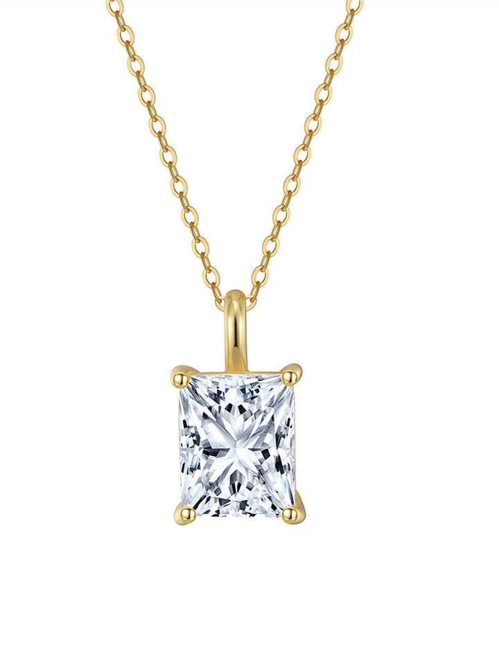 18K vergoldete Halskette mit Kette