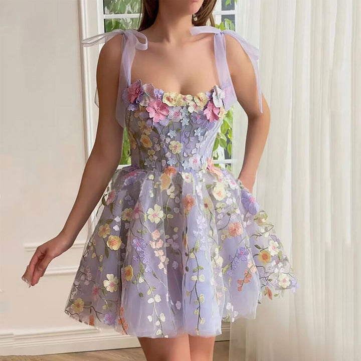 Vestido Corset Floral Bordado