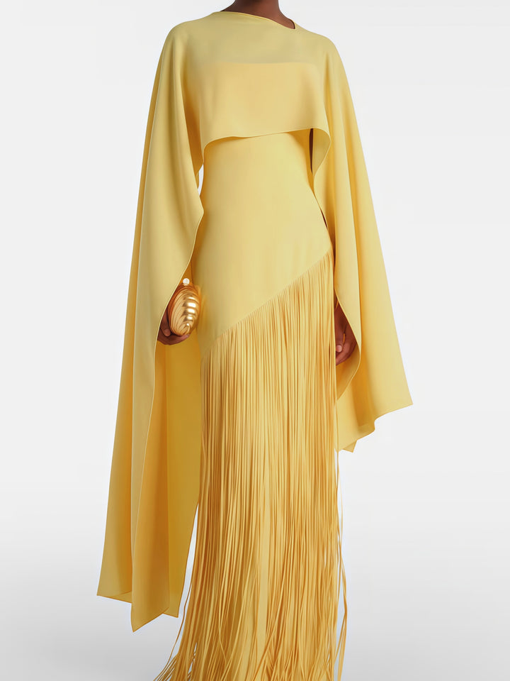 The Yellow Fringe Gown