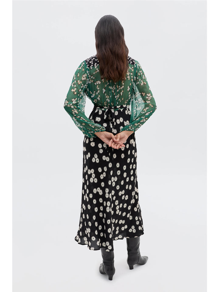 Bohemian Dreamy Floral Print Midi Dress