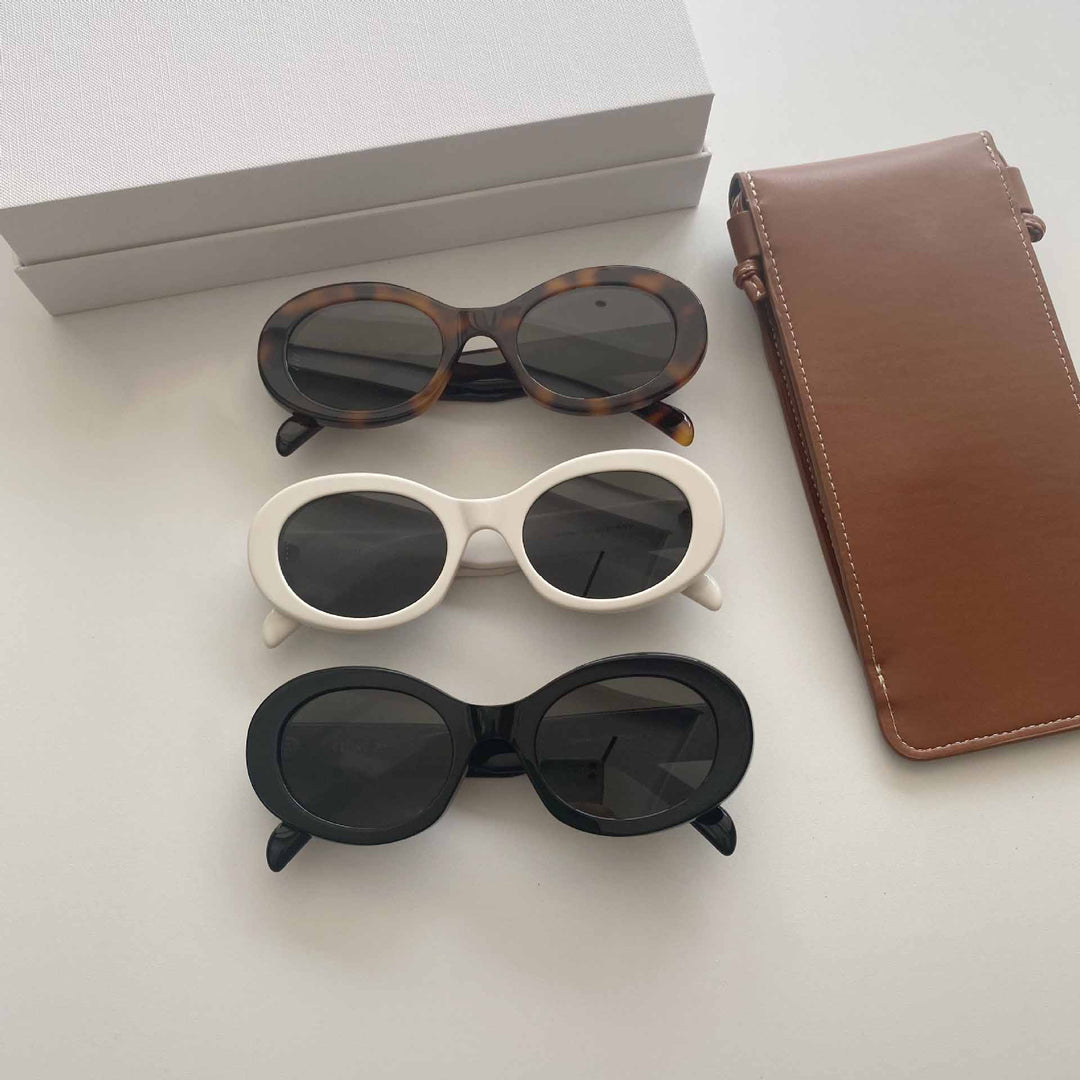 Oval Acetate Sunglasses