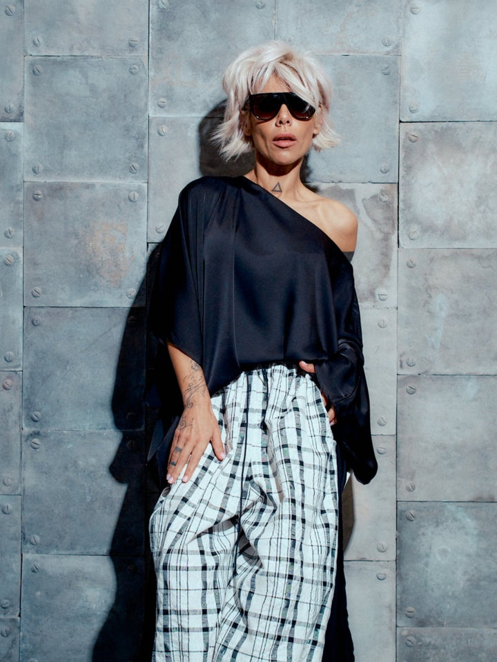Black 2-in-1 Off-Shoulder Convertible Dress/Tunic