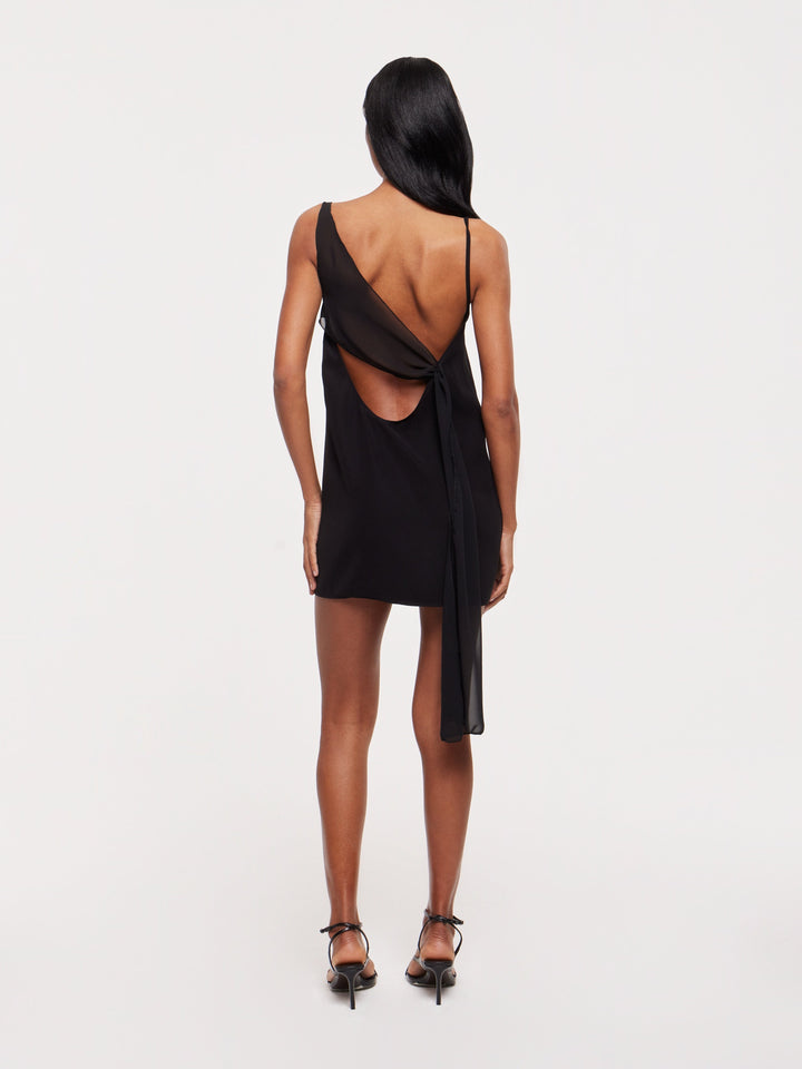 Black Keyhole Mini Dress