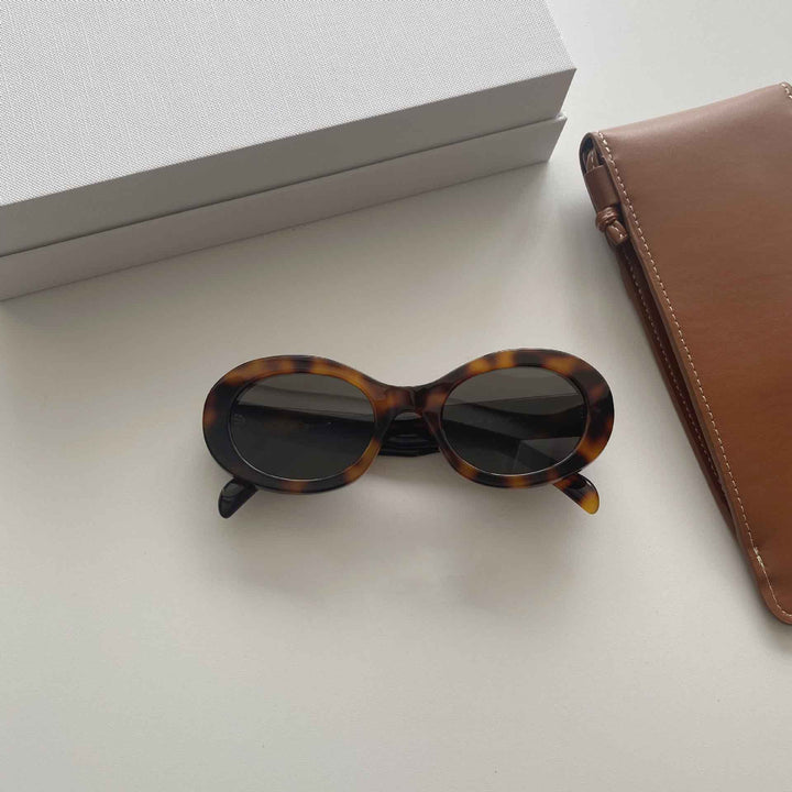 Oval Acetate Sunglasses