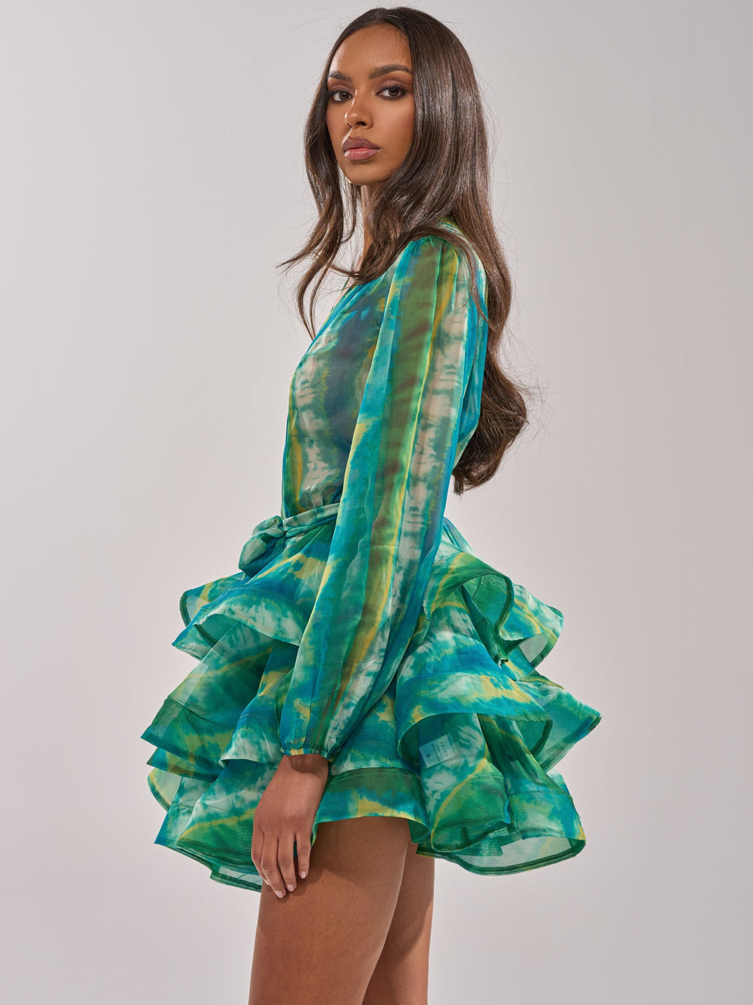 Mini abito tie-dye oceanico