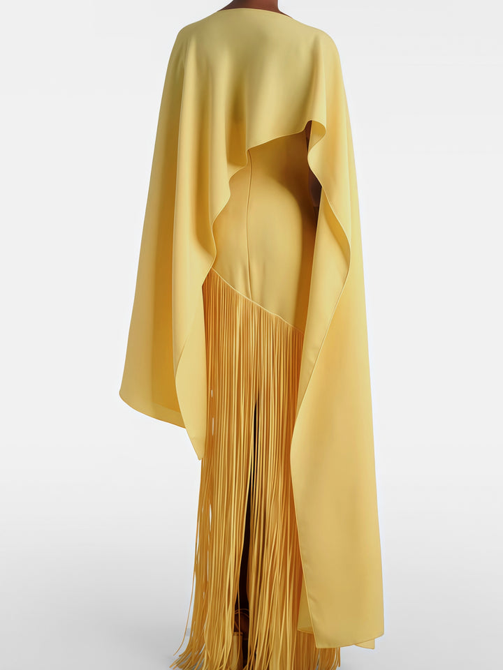 The Yellow Fringe Gown