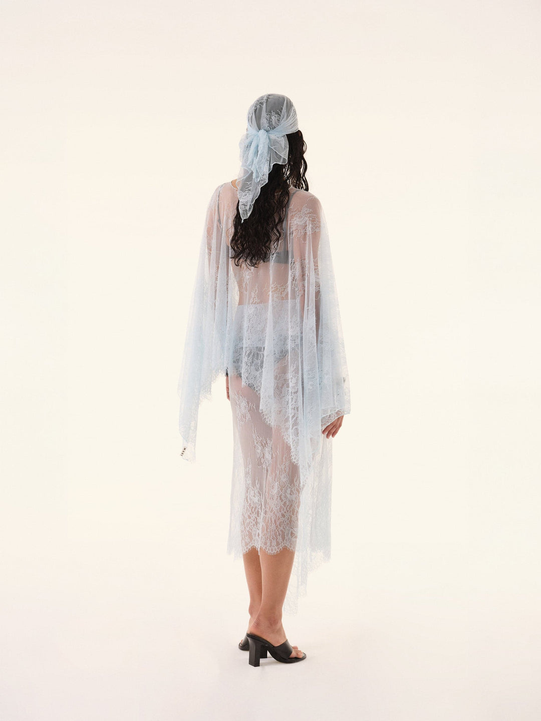 Ethereal doorschijnende tweedelige set