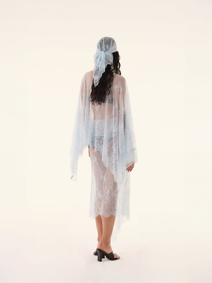 Ethereal doorschijnende tweedelige set