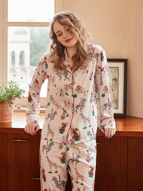 Pyjama-Set mit Zirkus-Print