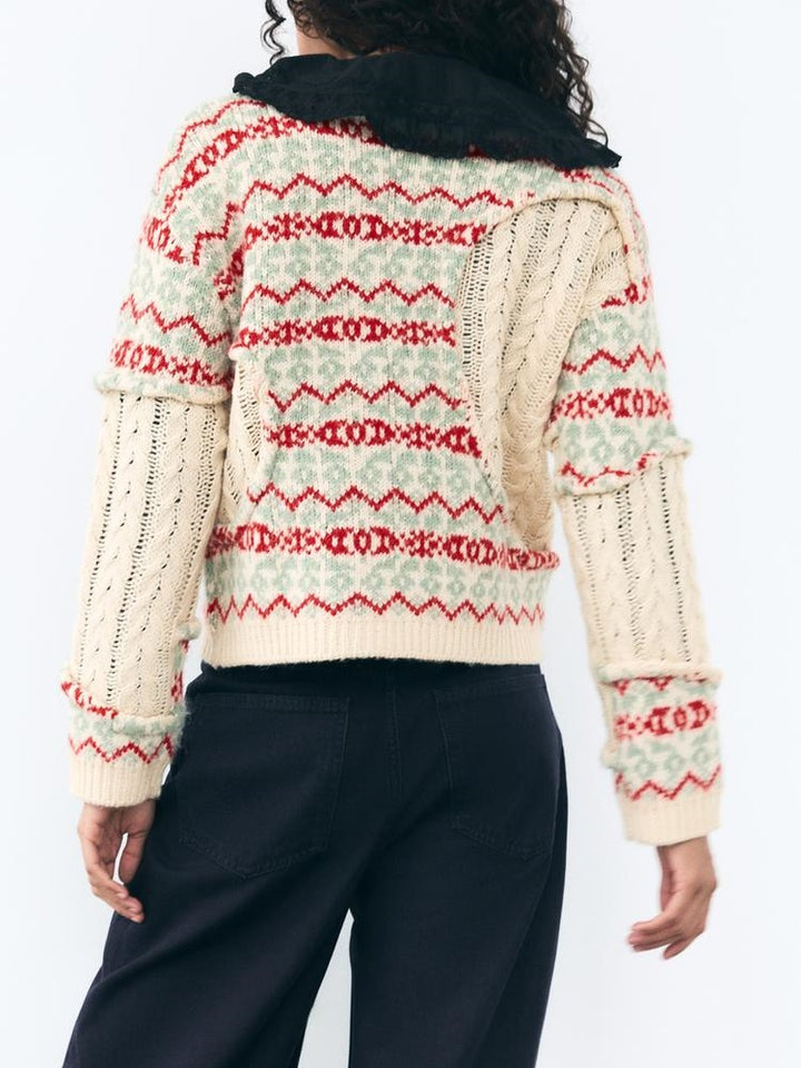 Jacquard-Strickpullover