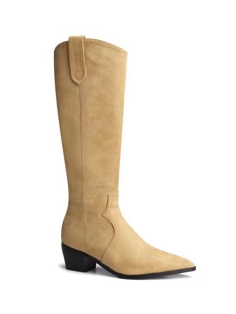 Slimming Western Mid-Calf Boots