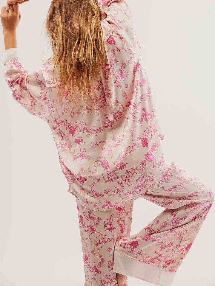 Rustieke pyjamaset met combo