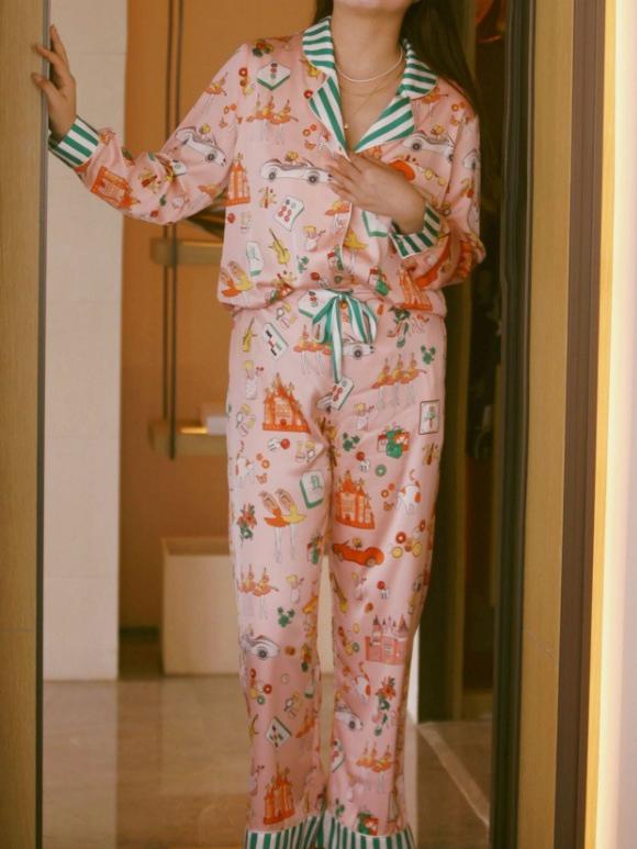 Conjunto de Pijamas de Rainha do Mahjong de Luxo