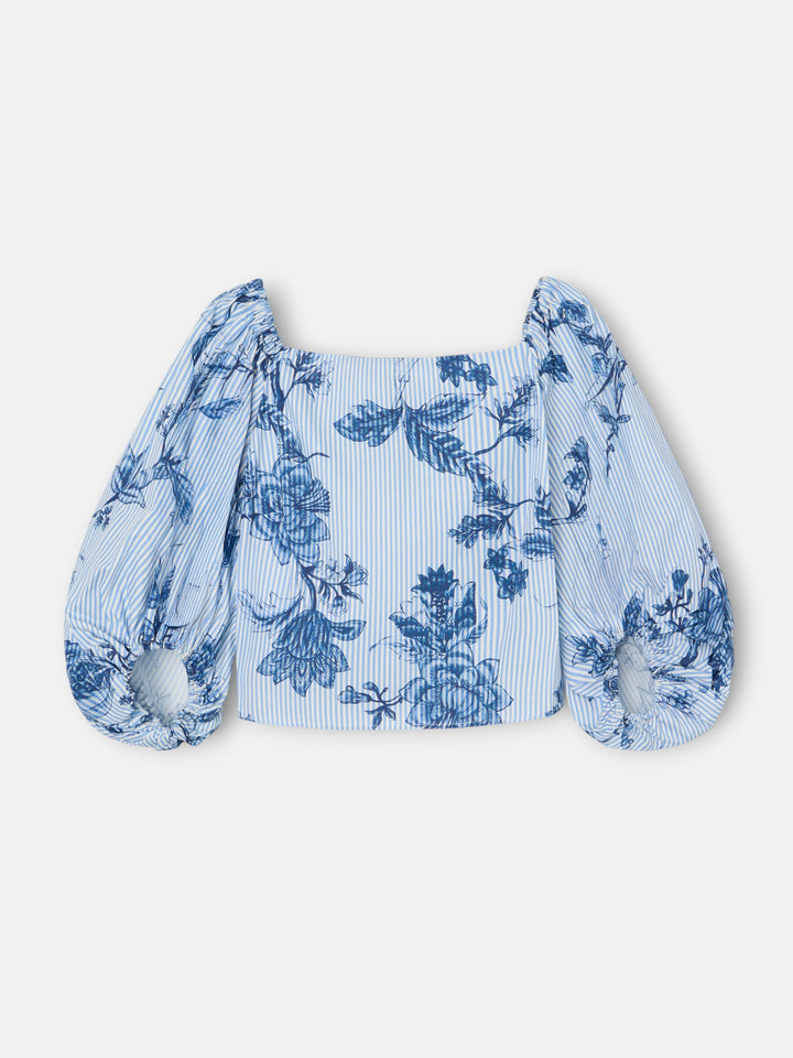 Toile Off-Shoulder Skirt Set