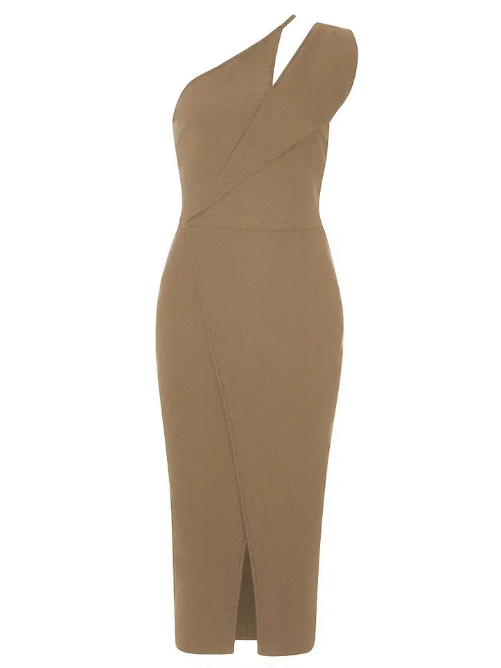 Asymmetrical Bandage Evening Dress