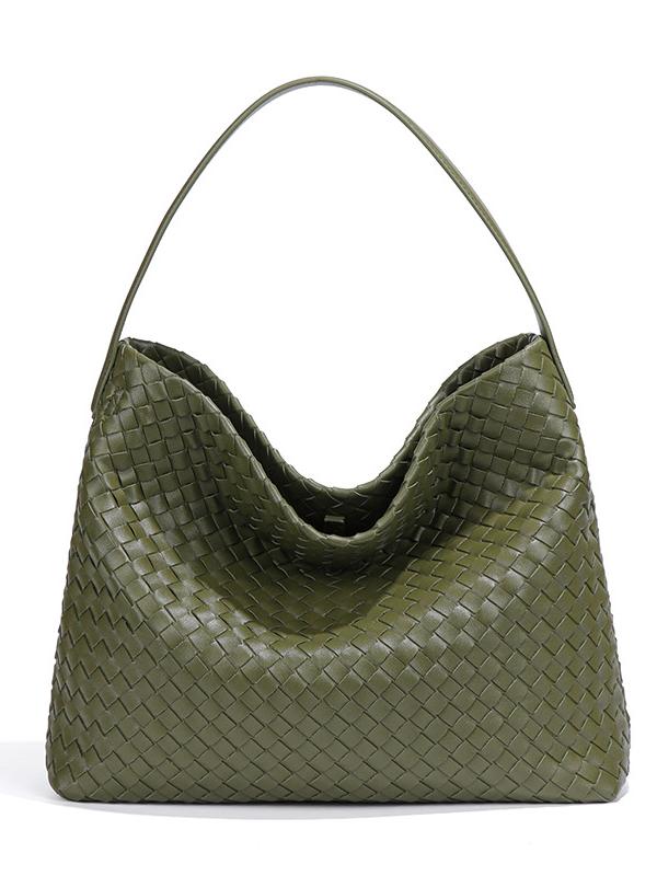 Woven Large Capacity Shoulder Crossbody Bag