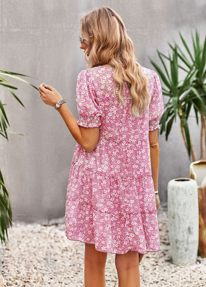 Vestido Boho estampado de chiffon moderno