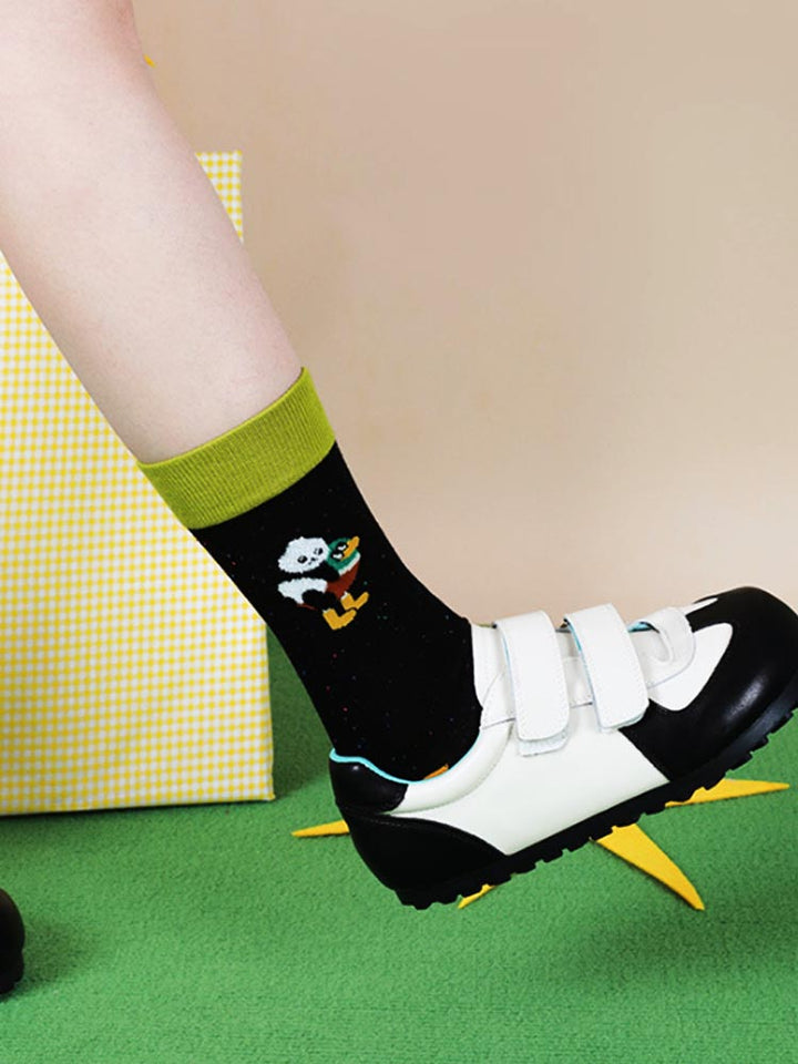 Tegnefilm Panda mønster sokker