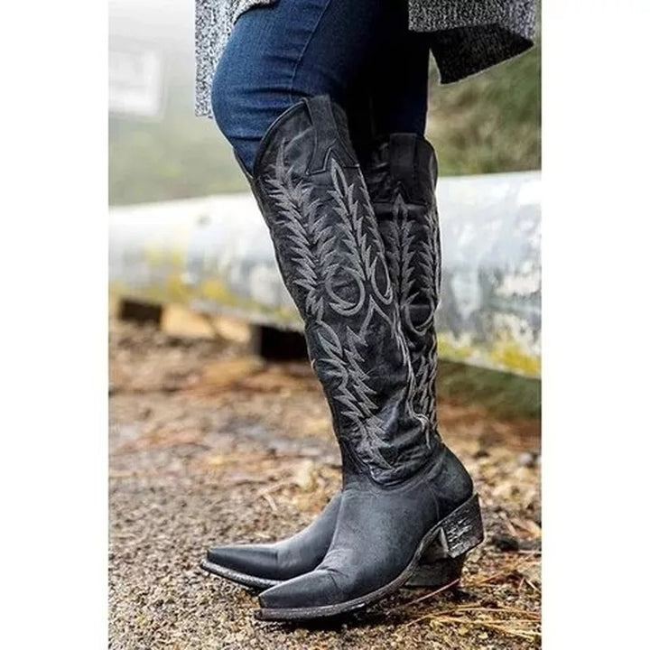 Bottes de cowboy western hautes au genou Old Gringo Mayra