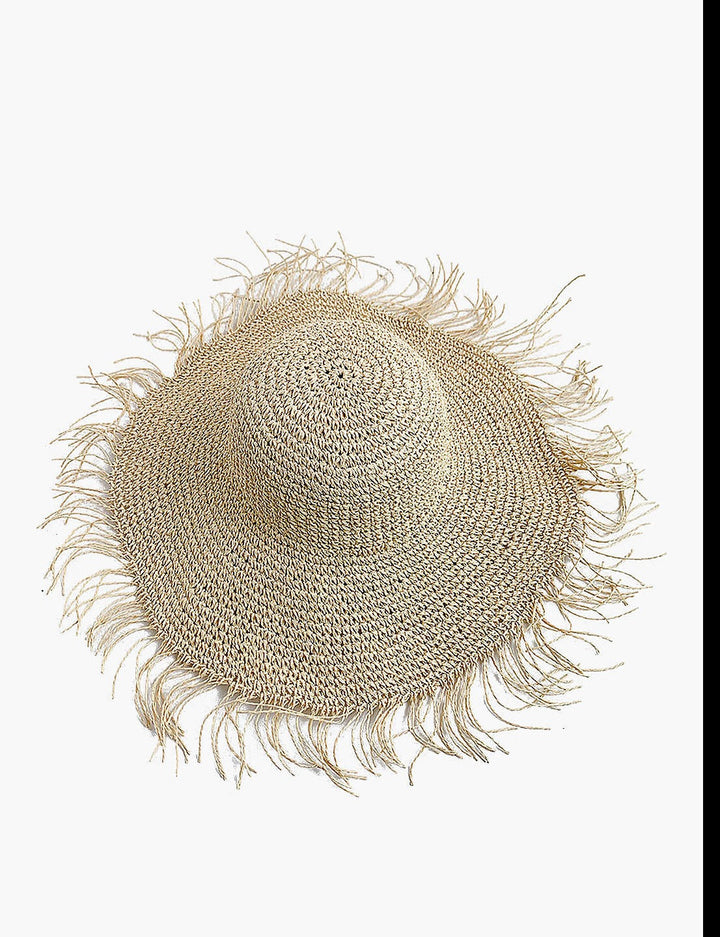 Sombrero de pescador de paja tejida