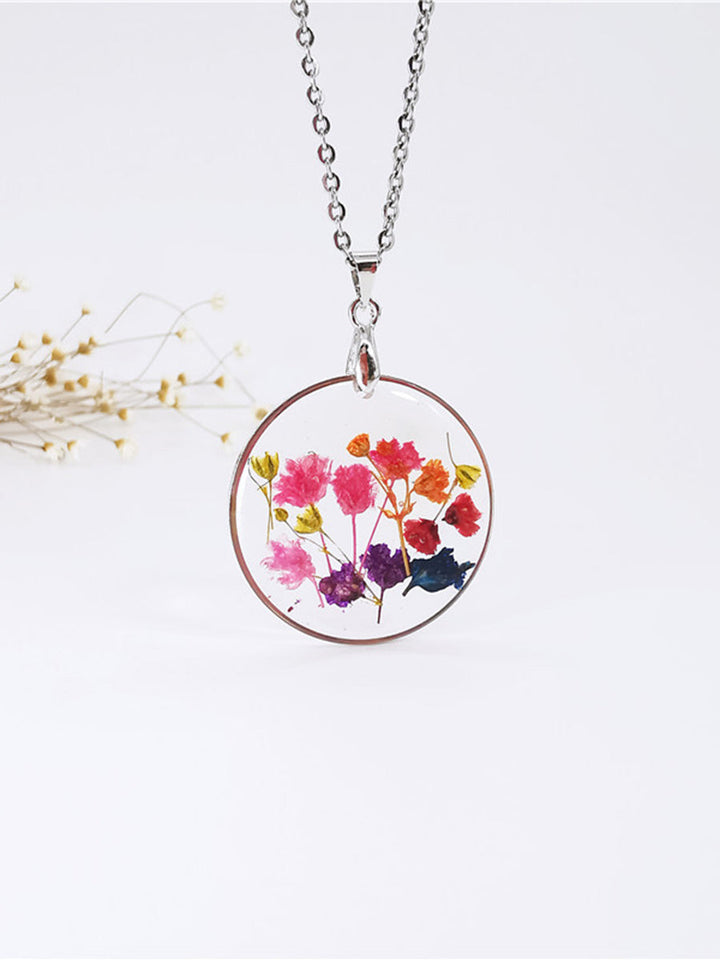 Κολιέ λουλουδιών από ρετσίνι - Rainbow Garden Begonia Blossom