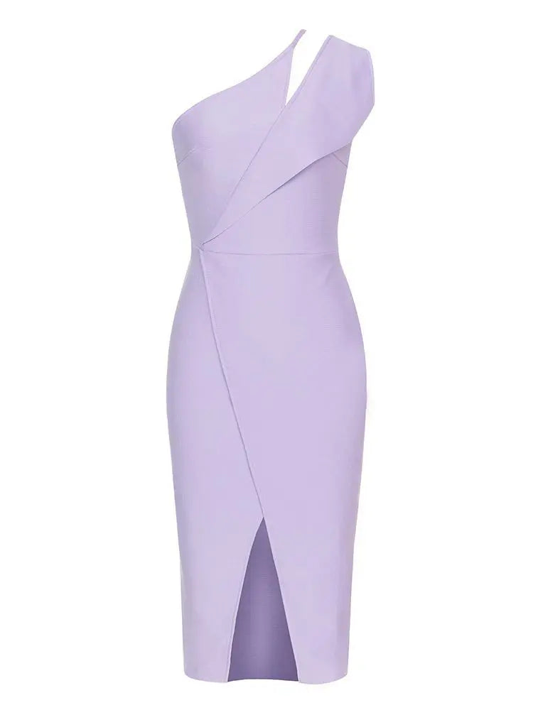 Asymmetrical Bandage Evening Dress