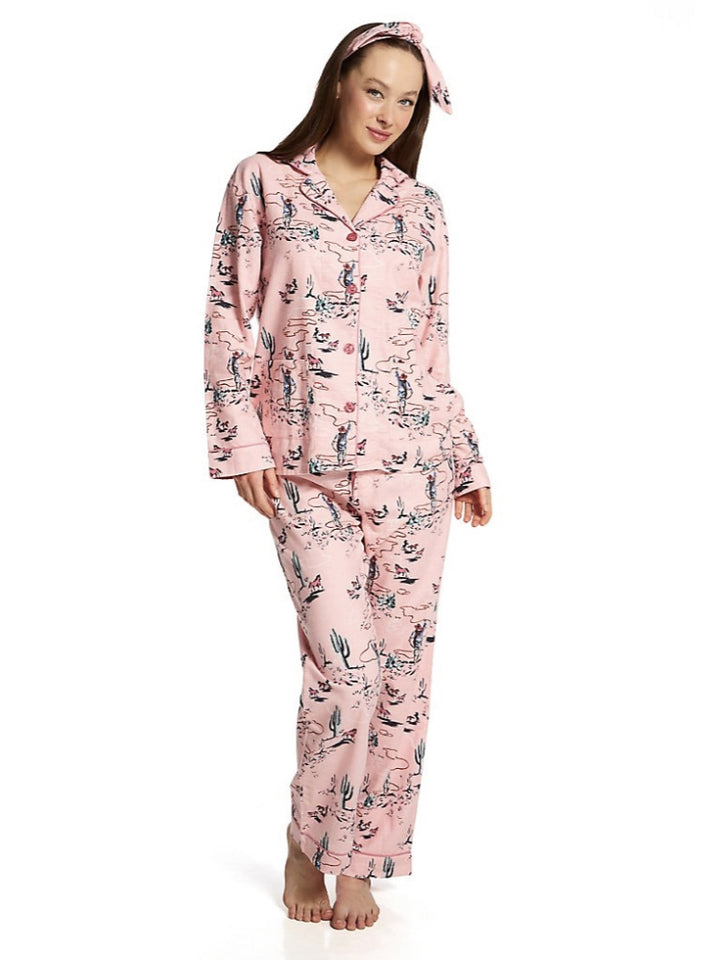 Western Desert Print Pyjamas Sæt