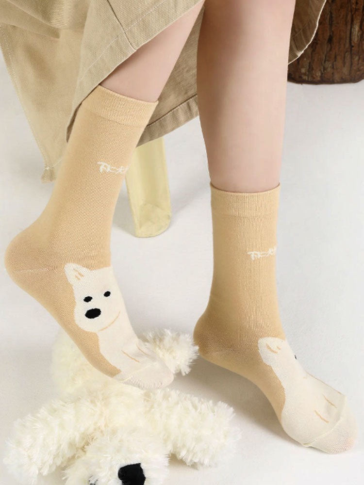 Χαριτωμένες κάλτσες για κουτάβι κινουμένων σχεδίων