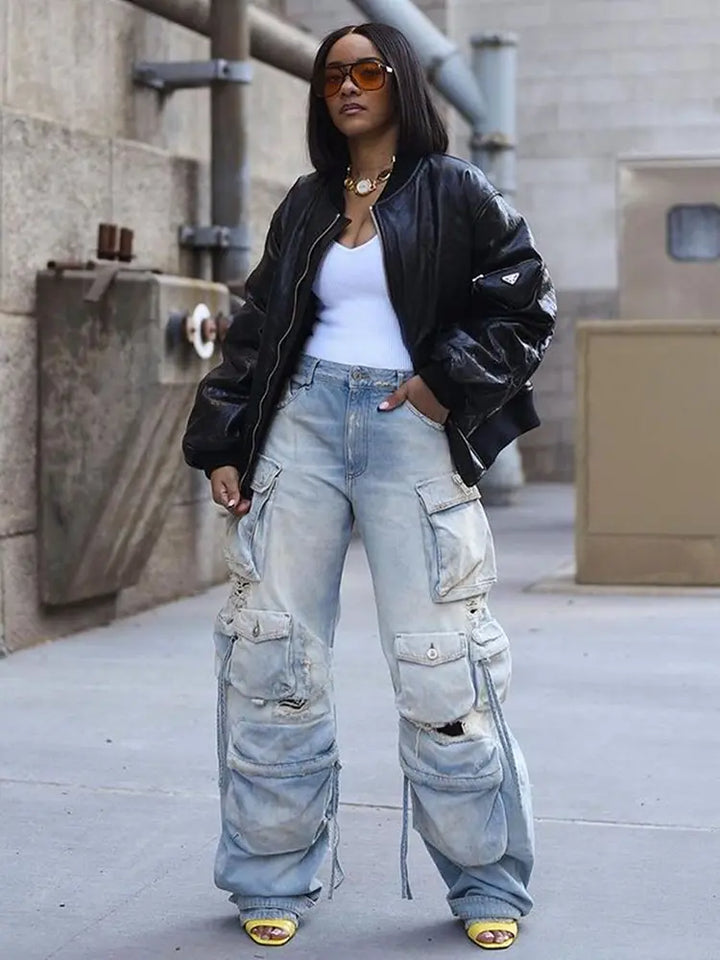 Cargo-Denim im Streetstyle