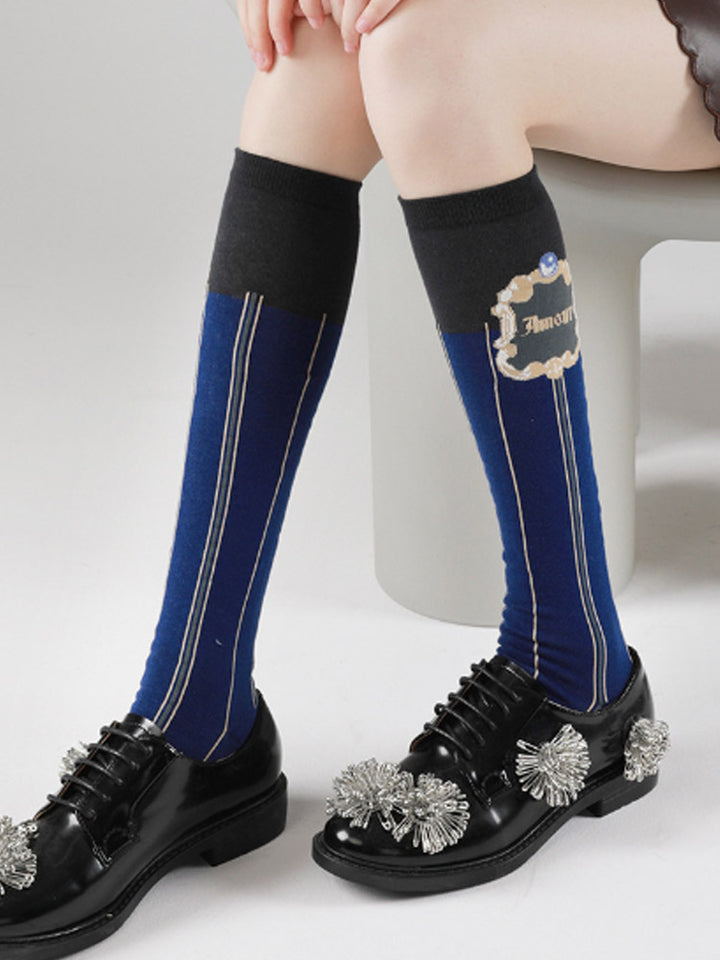 Lolita-stil knehøye sokker