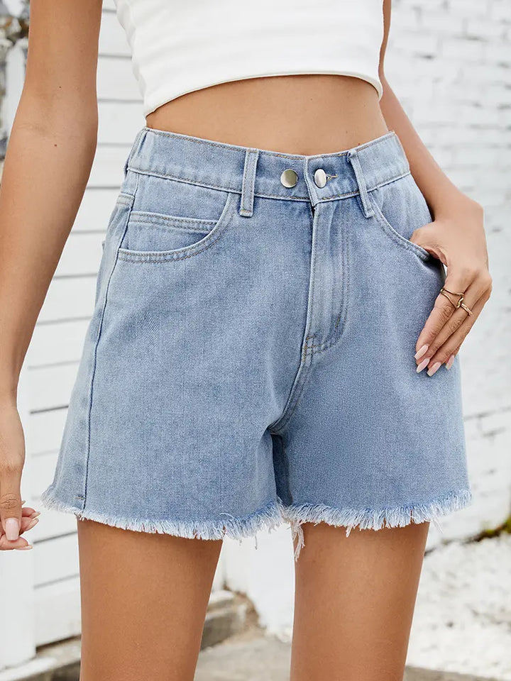 Calções de Denim Slimming de Verão