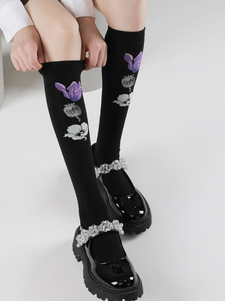 Lolita-stijl kniehoge sokken