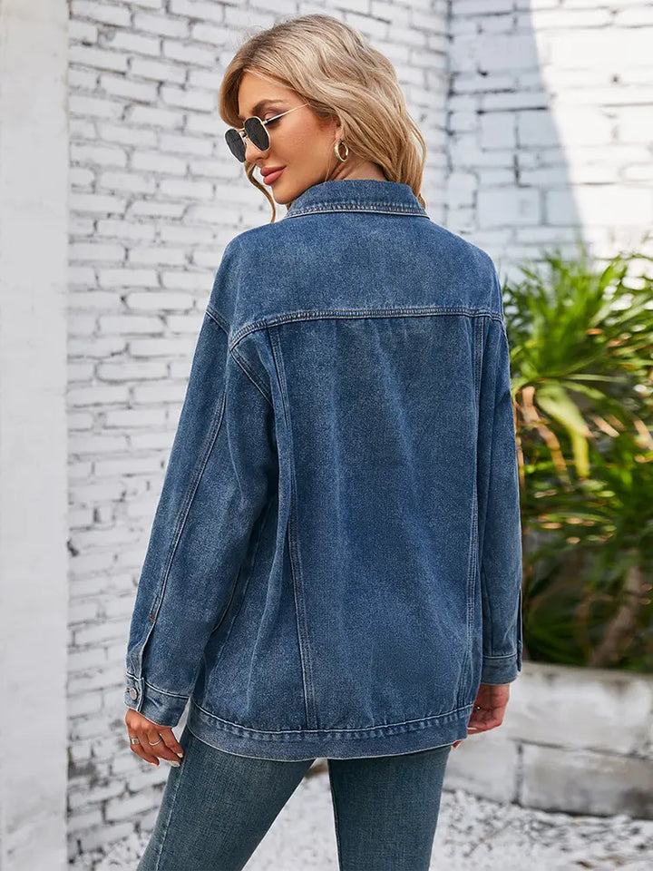 Veste en denim décontractée d'automne