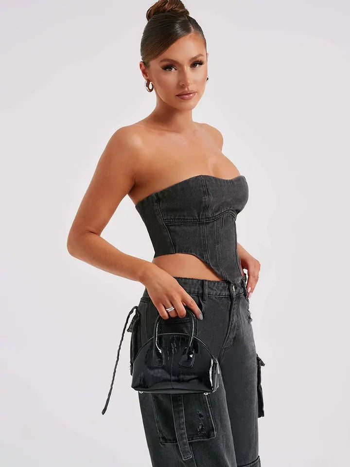 Low-Waist Pocket Jeans