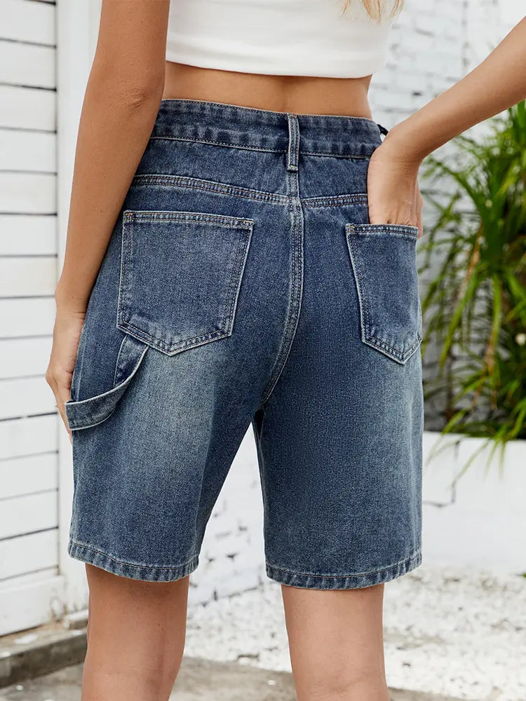 Sommer Trendy Gade Denim Shorts