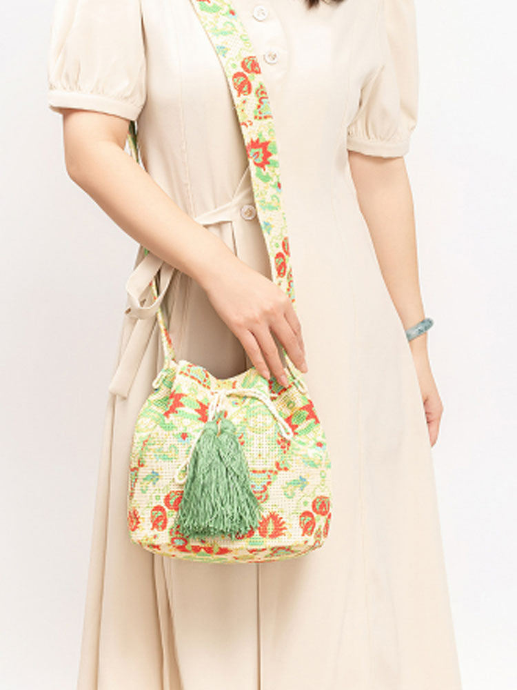 Sac à bandoulière en toile imprimée