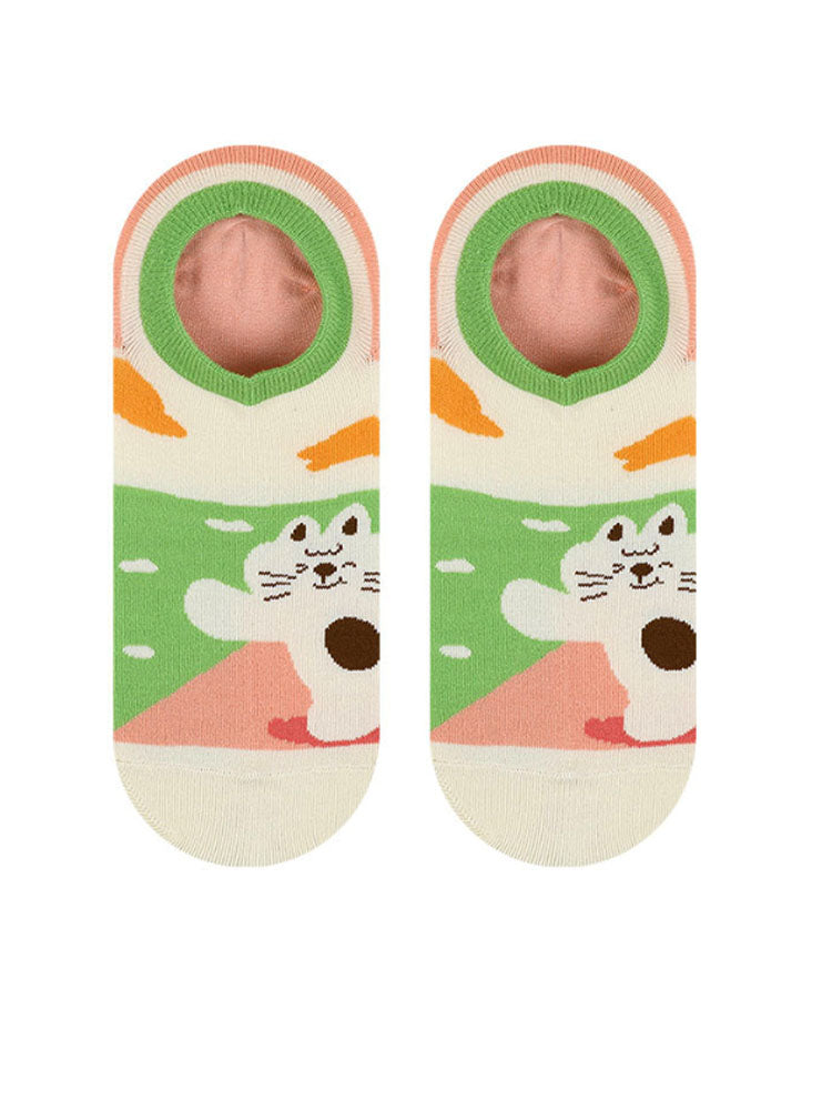 Κάλτσες Cartoon Kitty Boat
