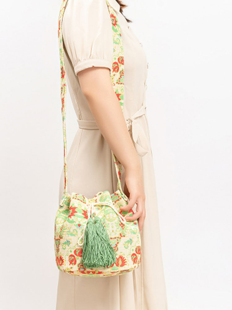 Sac à bandoulière en toile imprimée