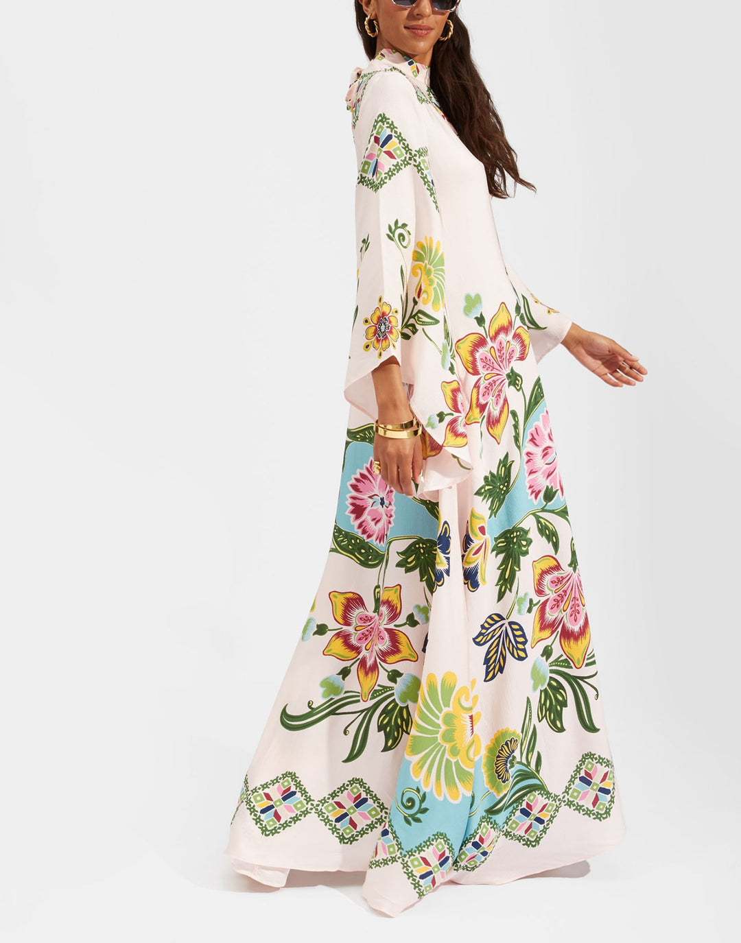 Magnifico Printed Maxi Dress - Pebbled Sable