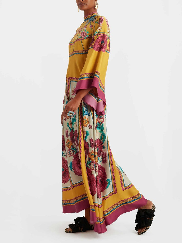 Magnifico Printed Maxi Dress - Marigold