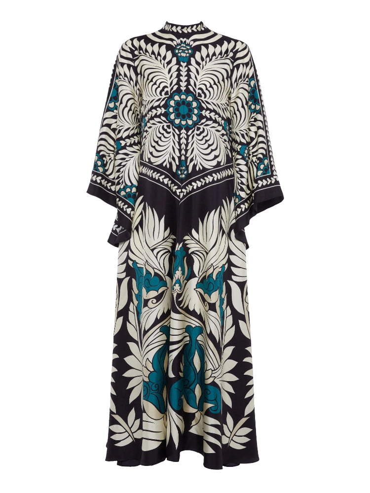 Magnifico Printed Maxi Dress - Black