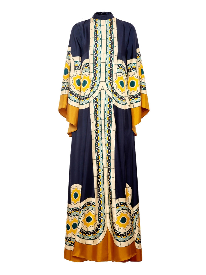 Magnifico Printed Maxi Dress - Blue